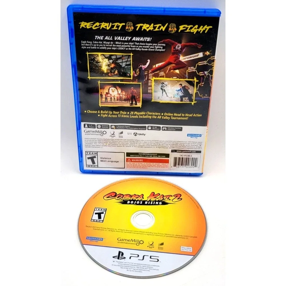 Cobra Kai 2: Dojos Rising PS5 Sony PlayStation 5 CIB COMPLETE IN BOX GAME MILL